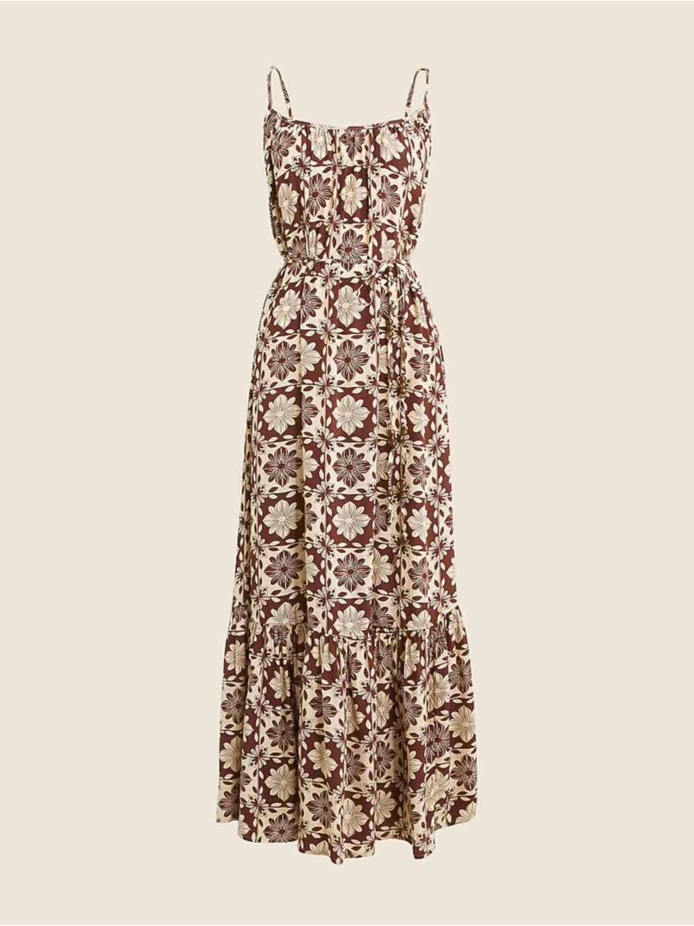 J.Crew Caspia Dress in Chocolate Floral Crepe de Chine | XL | NWT - Picture 15 of 15